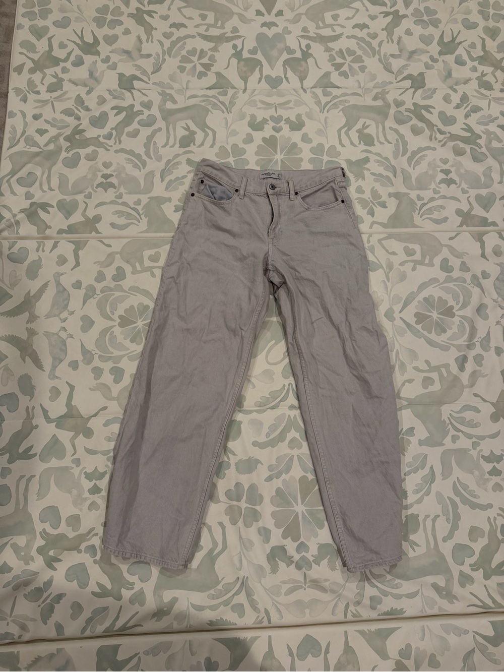 Abercrombie & Fitch Light Gray Women's Jeans
